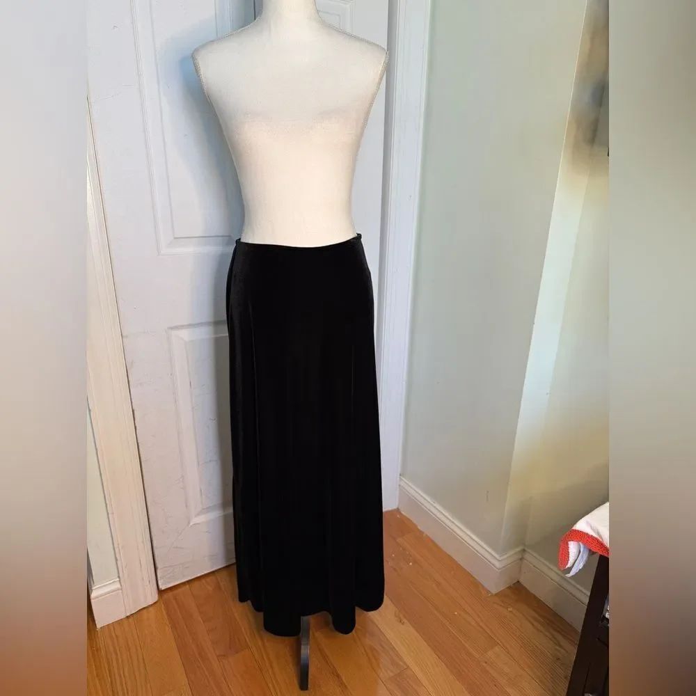 90s Velvet Maxi Whimsigoth Skirt by JR Nites Caliendo